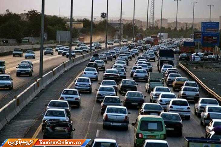 ترافیک از کرج به تهران سنگین است